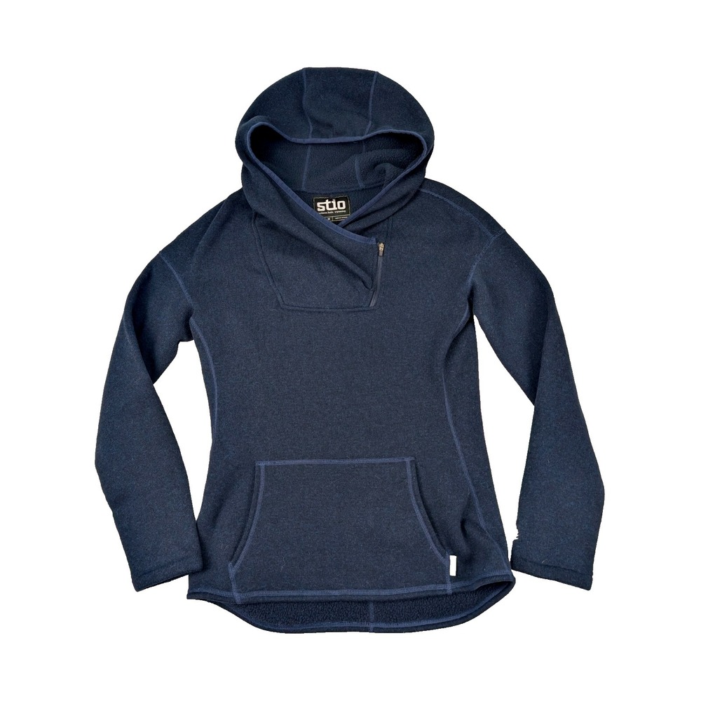 STIO Sweetwater‎ Mountain Shadow Women's M 1/4 Zip Blue Pullover Hoodie